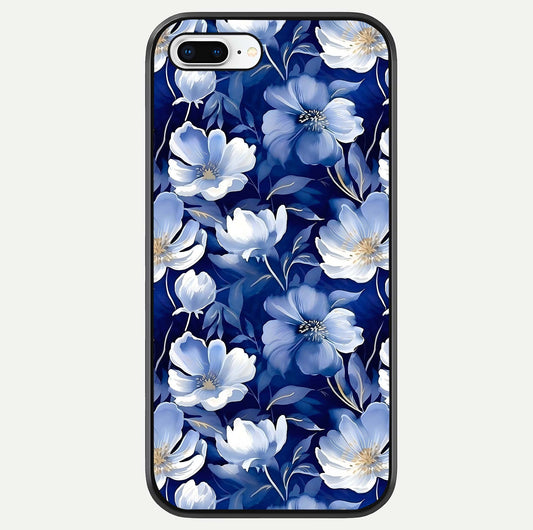 Cute Floral Patterns Glass Case For iPhone 7 Plus by Custom World