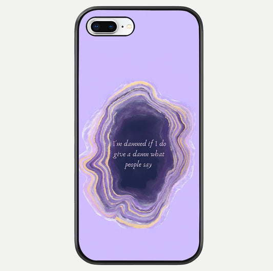 Damned People Quote Glass Case For iPhone 7 Plus by Custom World