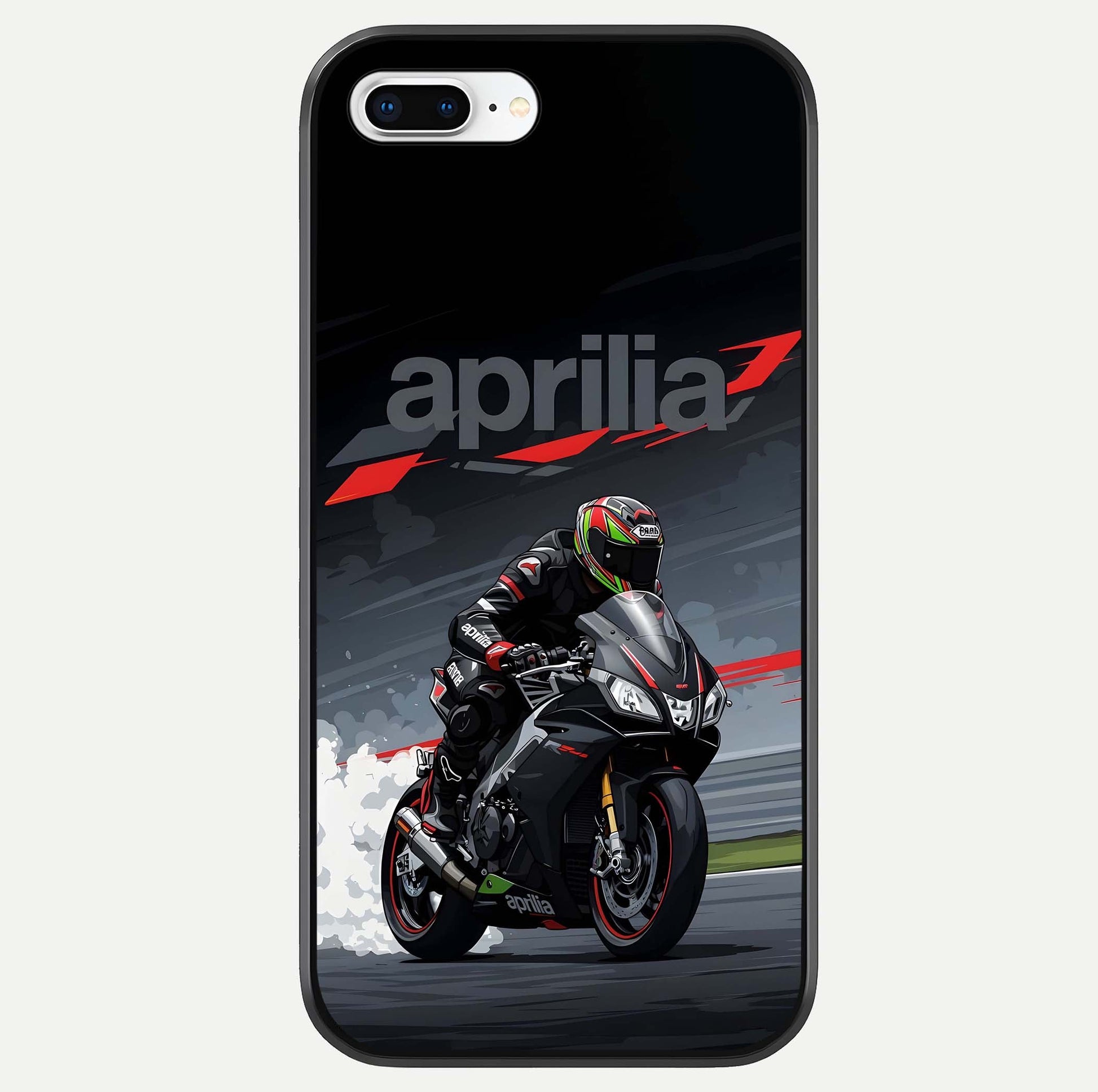 Dark Aprilla Glass Case For iPhone 7 Plus by Custom World