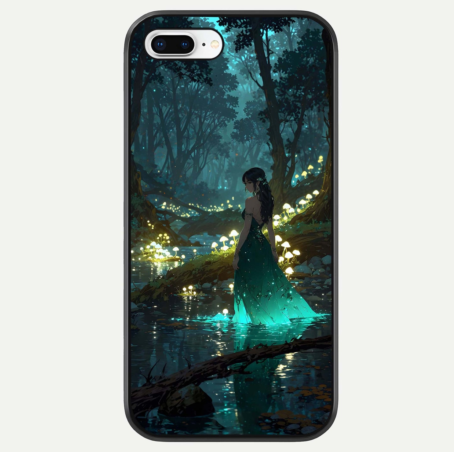 Enchanted Forest Glow Glass Case For iPhone 7 Plus by Custom World