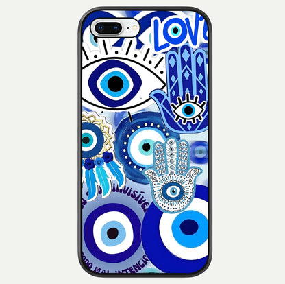 Evil Eyes Dream Glass Case For iPhone 7 Plus by Custom World