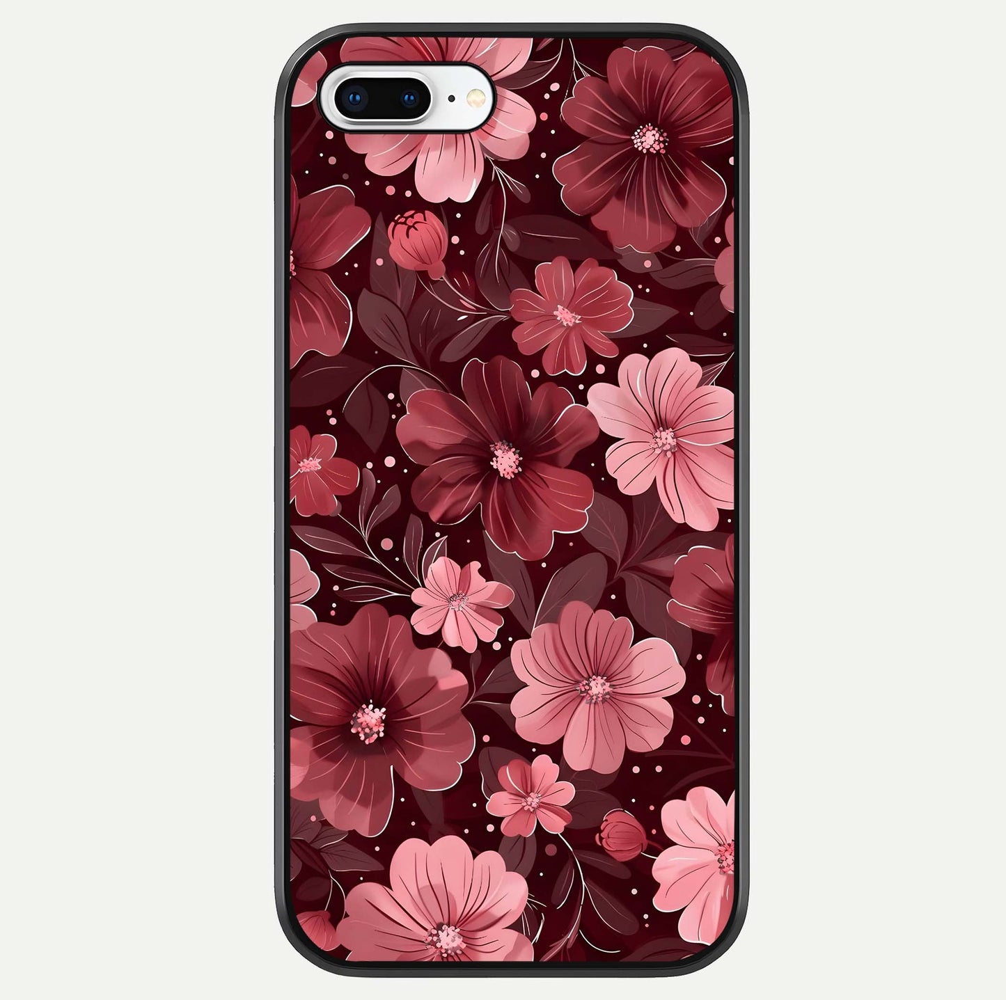 Flower Blush Bloom Glass Case For iPhone 7 Plus by Custom World