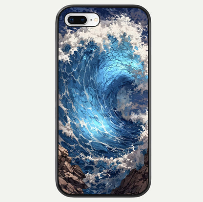 Giant Ocean Wave Glass Case For iPhone 7 Plus by Custom World