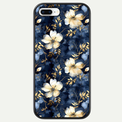 Golden Midnight Bloom Glass Case For iPhone 7 Plus by Custom World