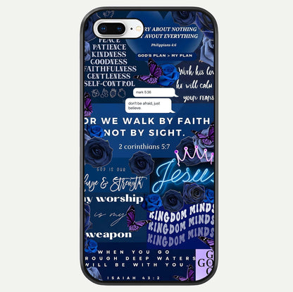 Kingdom Faith Glow Glass Case For iPhone 7 Plus by Custom World