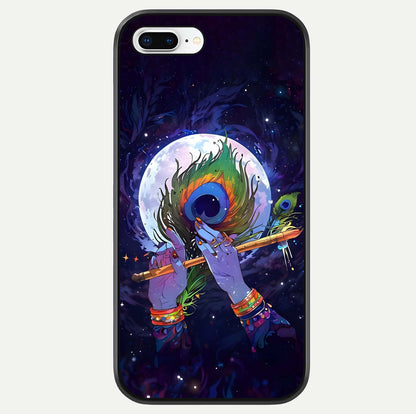 Krishna Hands Art Glass Case For iPhone 7 Plus by Custom World