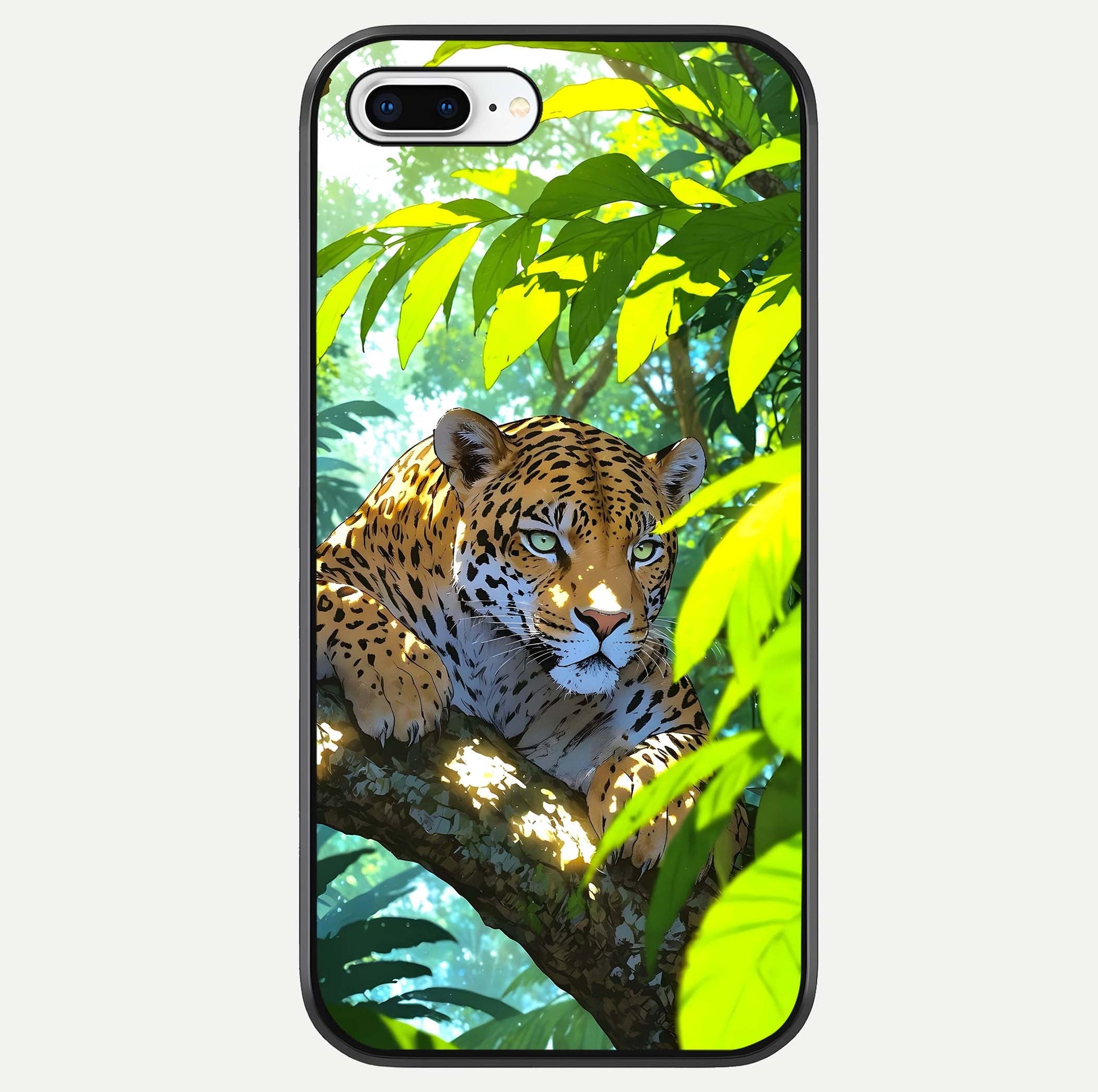 Leopard In Jungle Glass Case For iPhone 7 Plus by Custom World