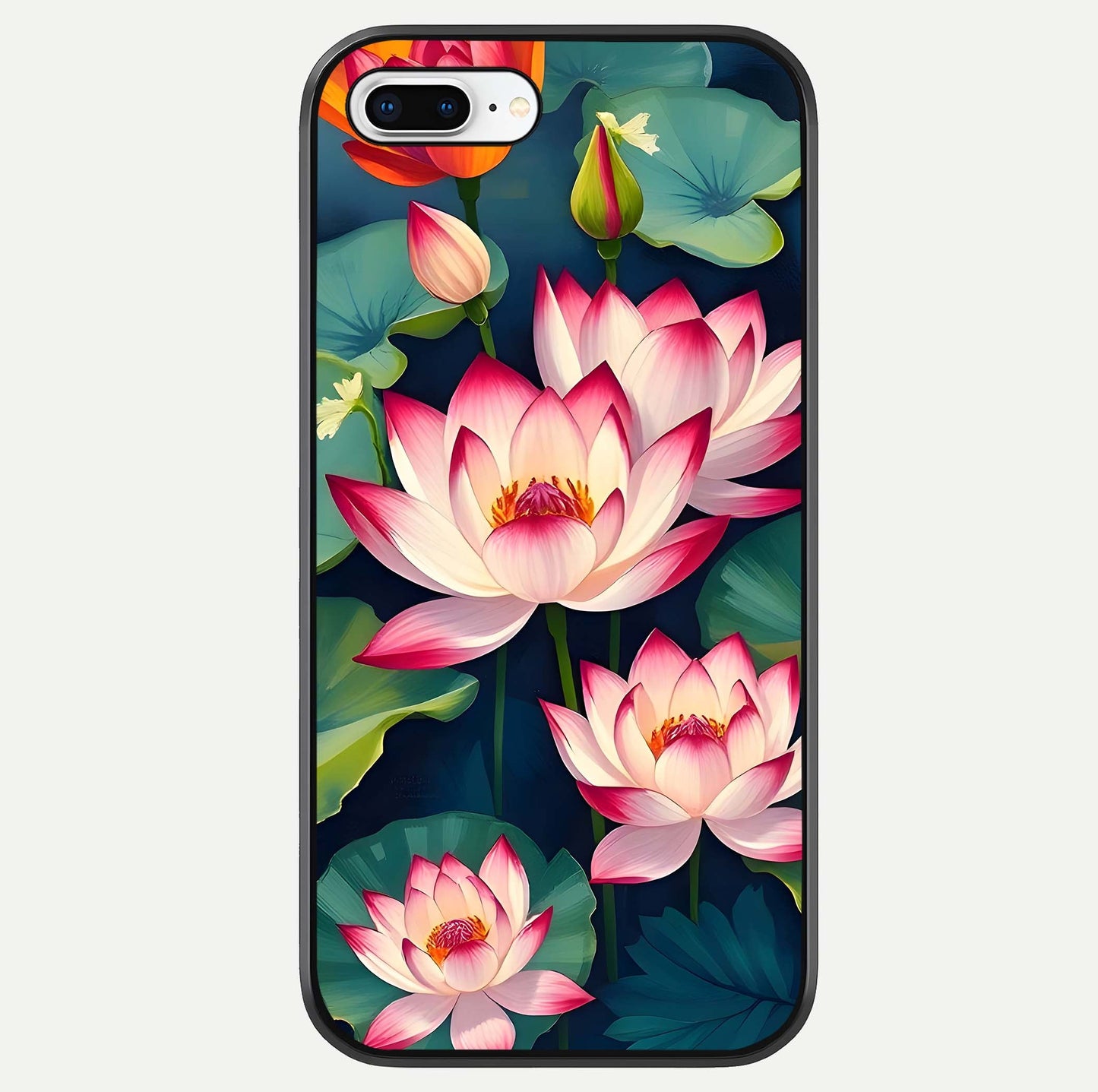 Lotus Dream Serenity Glass Case For iPhone 7 Plus by Custom World