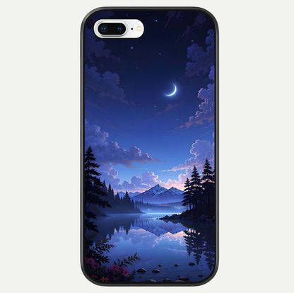 Midnight Lake Peace Glass Case For iPhone 7 Plus by Custom World