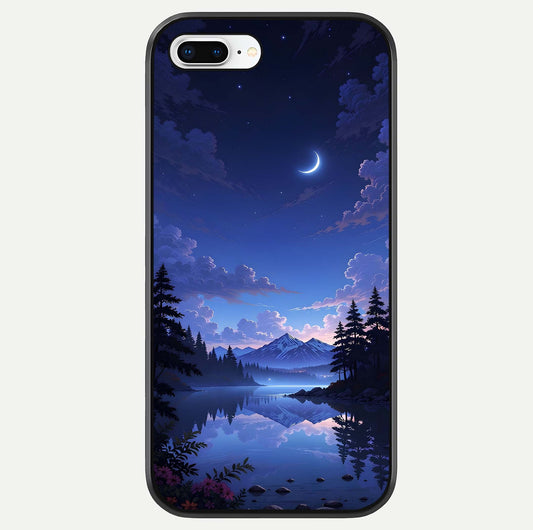 Midnight Lake Peace Glass Case For iPhone 7 Plus by Custom World