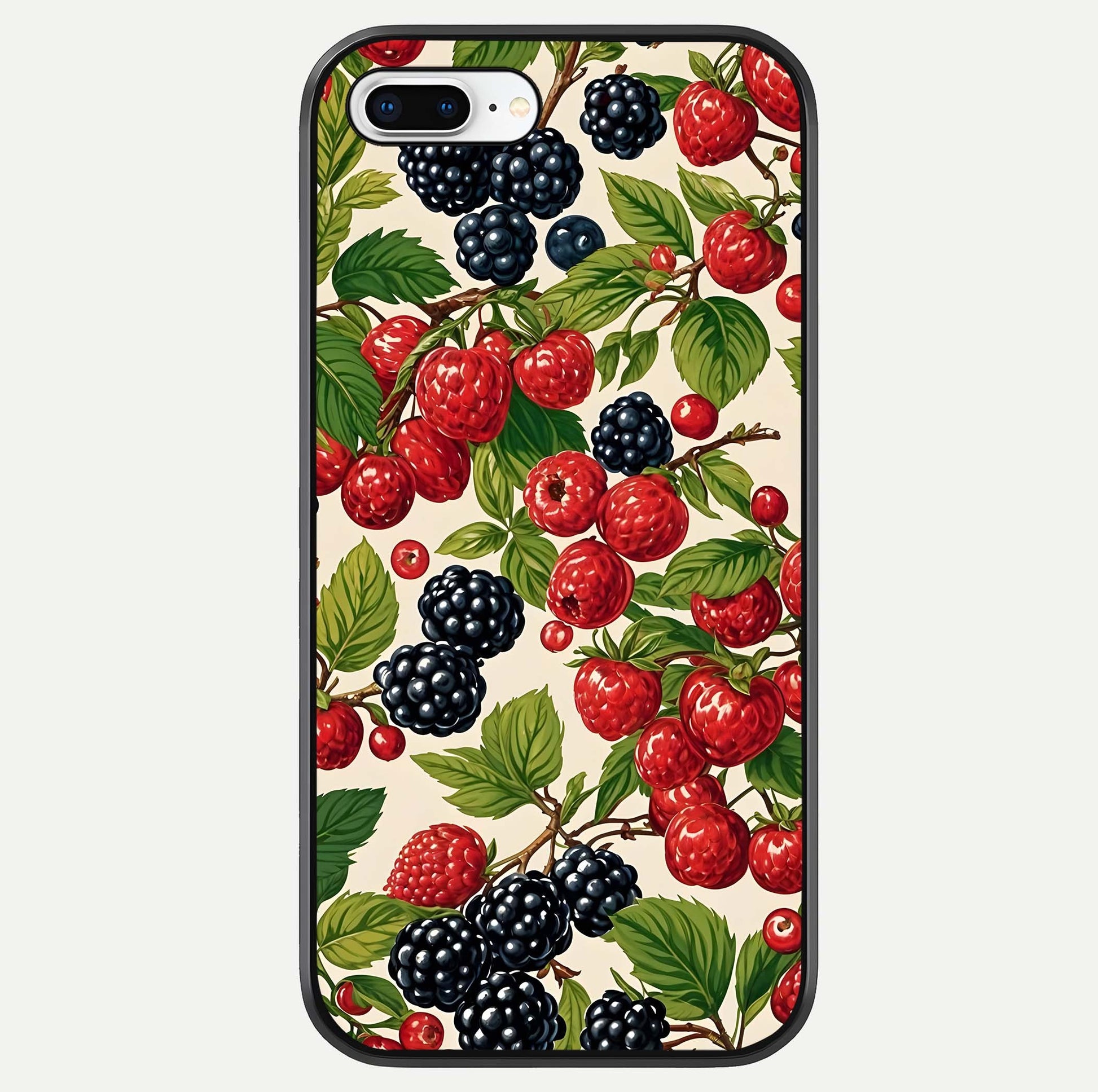 Mixed Berry Collage Glass Case For iPhone 7 Plus by Custom World
