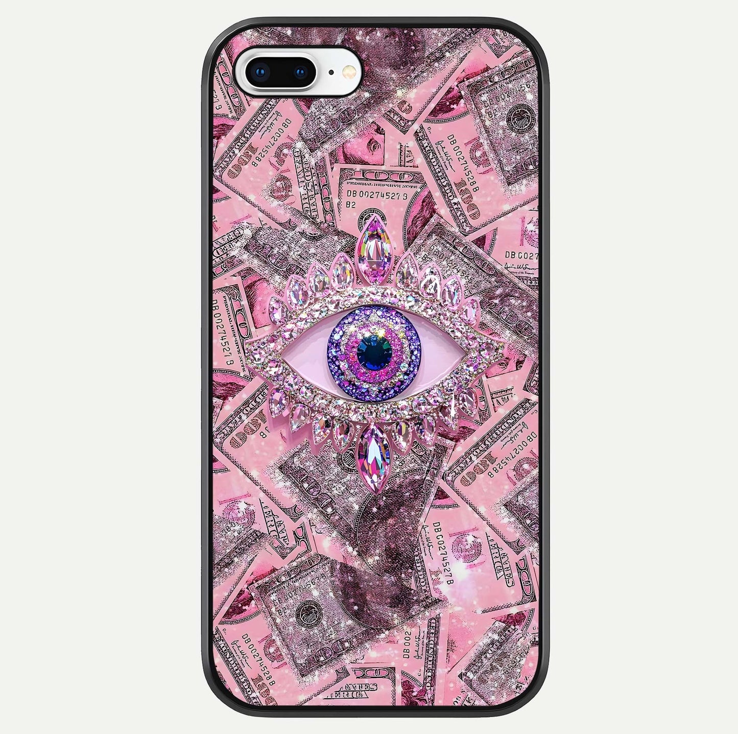 Money Eye Luxe Glass Case For iPhone 7 Plus by Custom World