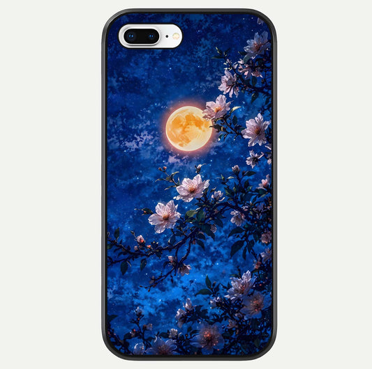Moonlit Blossoms Night Glass Case For iPhone 7 Plus by Custom World