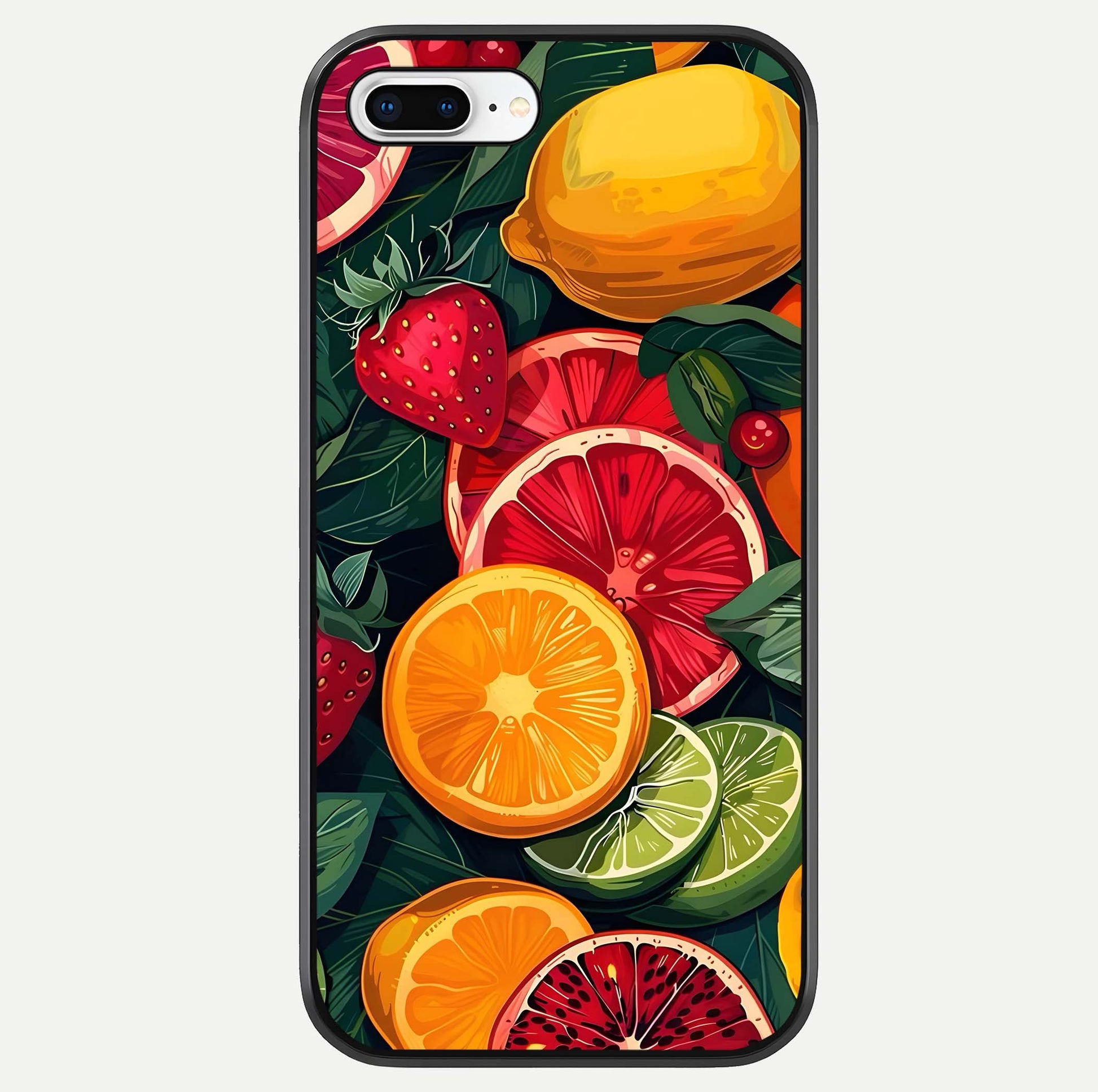 Multiple Fruits Glass Case For iPhone 7 Plus by Custom World