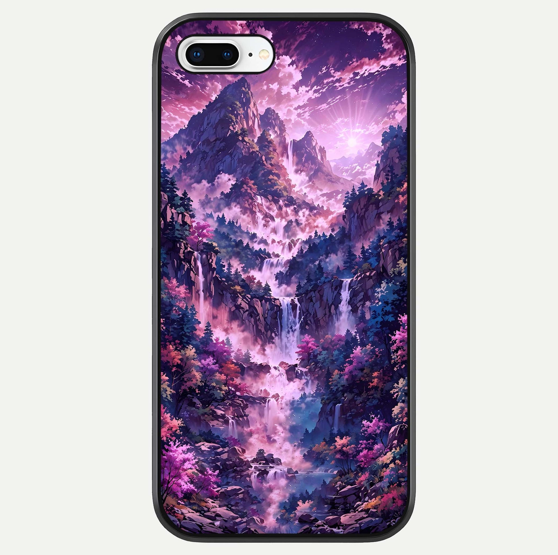 Mystic Cascade Peaks Glass Case For iPhone 7 Plus by Custom World