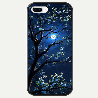 Mystic Floral Night Glass Case For iPhone 7 Plus by Custom World
