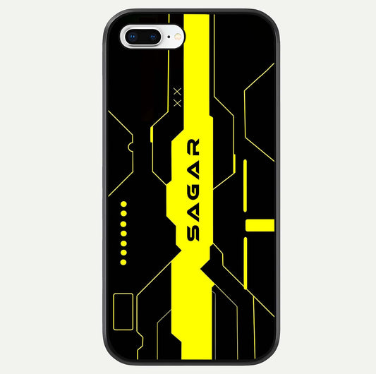 Neon CYBERPUNK Custom Name Glass Case For iPhone 7 Plus by Custom World