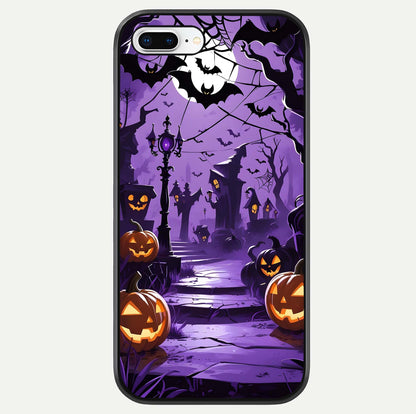 Pumpkin Patch Halloween Glass Case For iPhone 7 Plus by Custom World