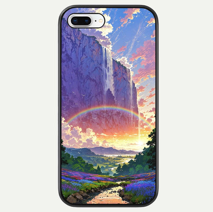 Rainbow Valley Dream Glass Case For iPhone 16 Pro by Custom World
