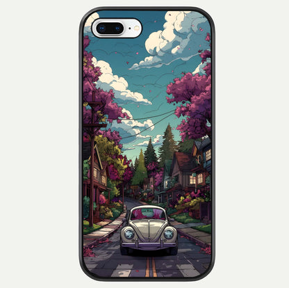 Vintage Street Drive Glass Case For iPhone 7 Plus by Custom World