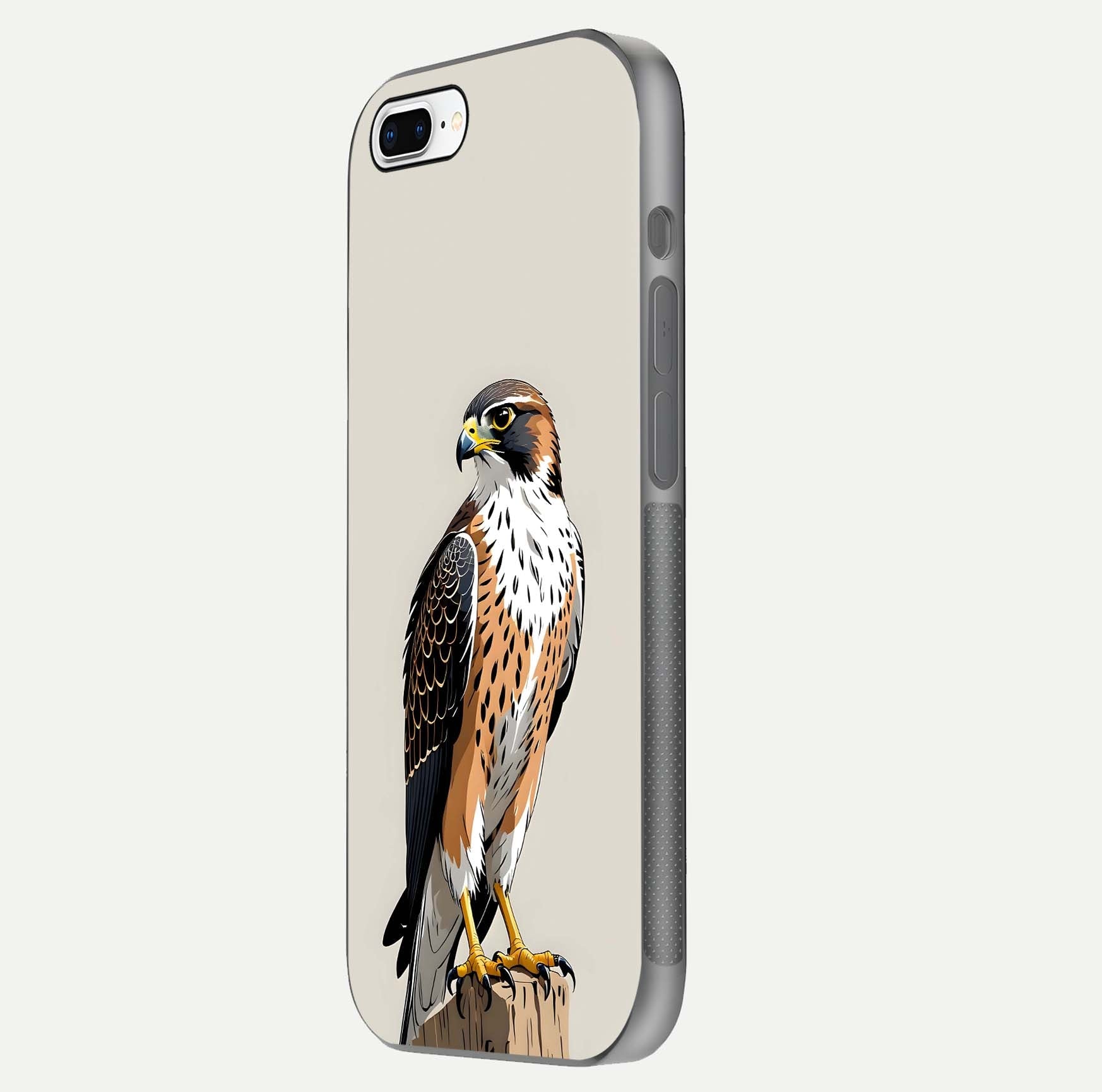 Clever Eagle Glass Case for iPhone 7 Plus side-angle photo capturing edge polish and shine reflection