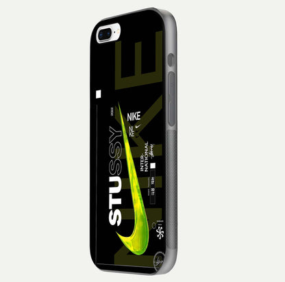 Neon Street Edition Glass Case for iPhone 7 Plus side-angle image showing reflection depth and modern tones