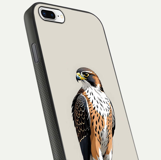 Clever Eagle Glass Case for iPhone 7 Plus close-up highlighting eagle detail and HD reflection