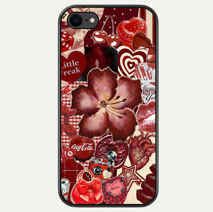 Aesthetic Little Freak Glass Case For iPhone 16 Pro by Custom World