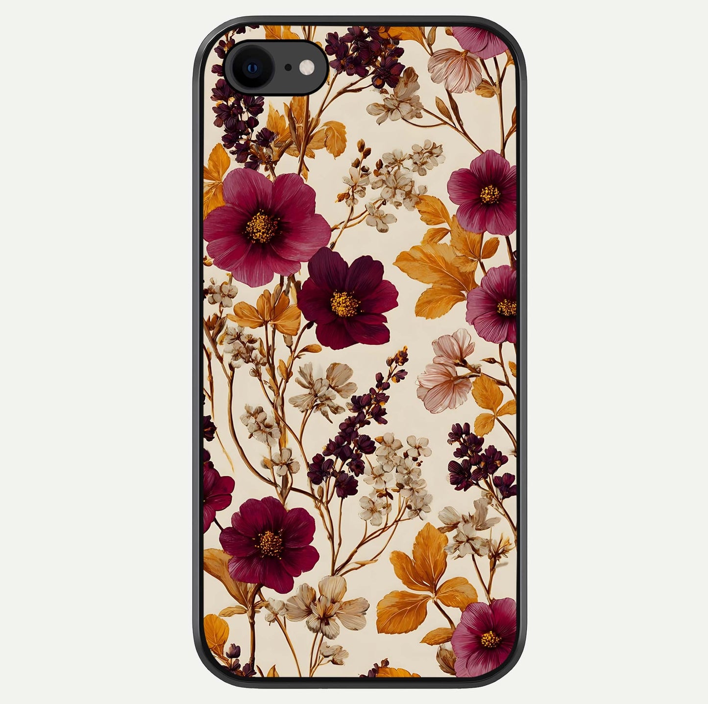 Autumn Wine Bloom Glass Case For iPhone 16 Pro by Custom World