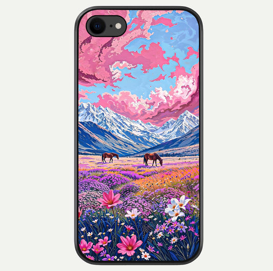 Blossom Valley Dream Glass Case For iPhone 8 by Custom World