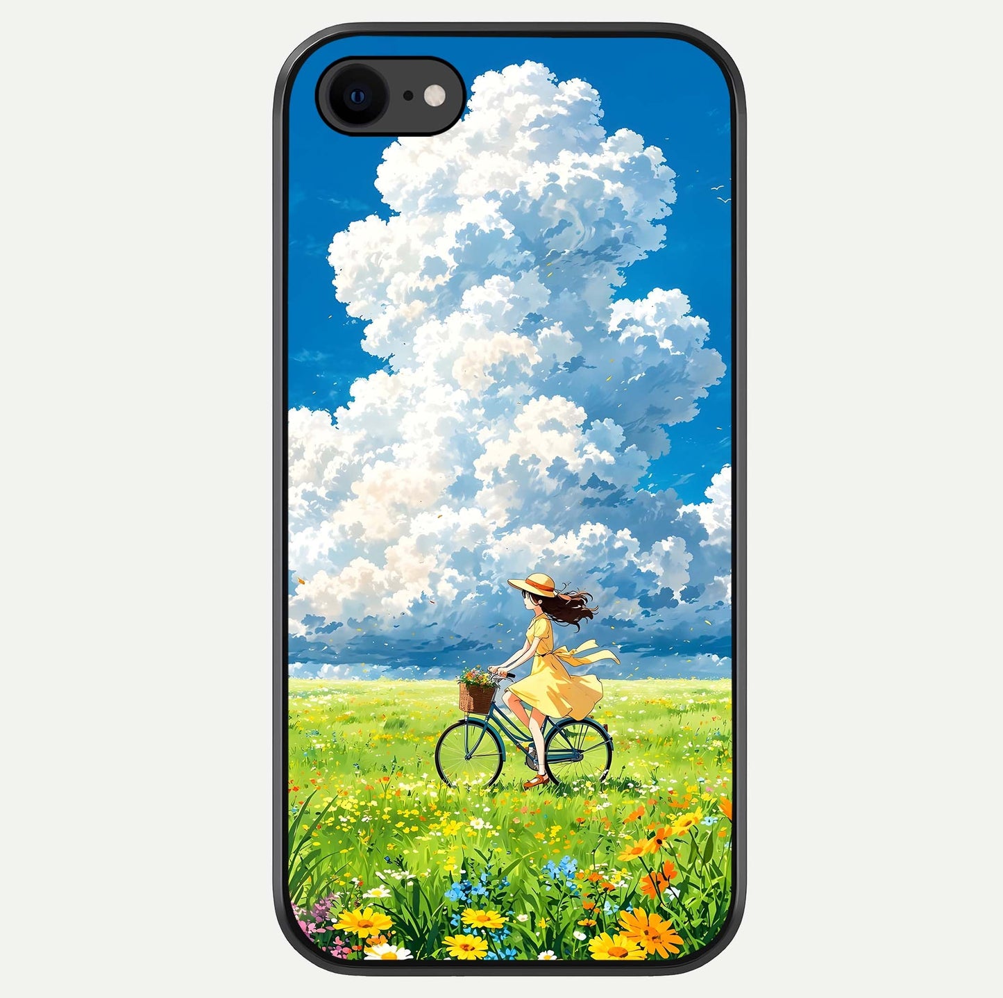 Breezy Meadow Ride Glass Case For iPhone 8 by Custom World