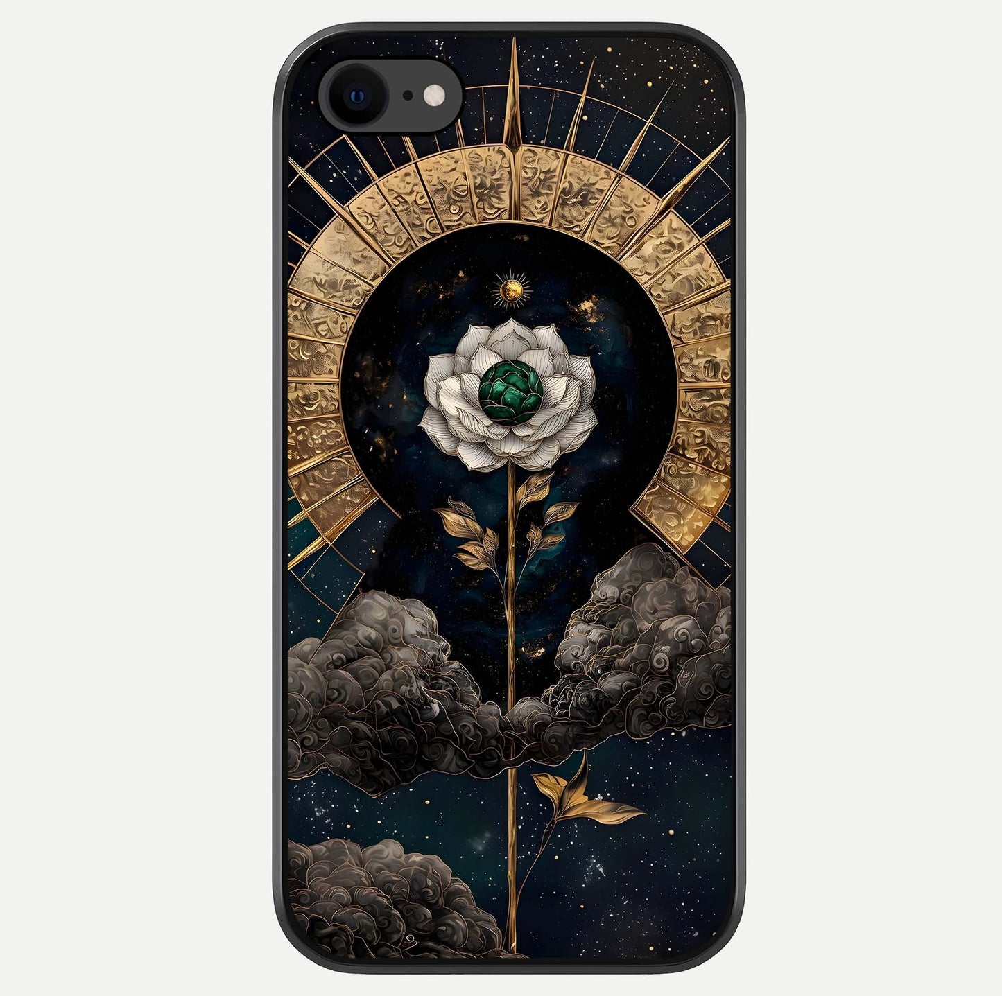 Celestial Lotus Morang Glass Case For iPhone 8 by Custom World