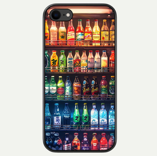 Colorful Soda Bottles Glass Case For iPhone 8 by Custom World