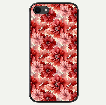 Crimson Love Petals Glass Case For iPhone 8 by Custom World
