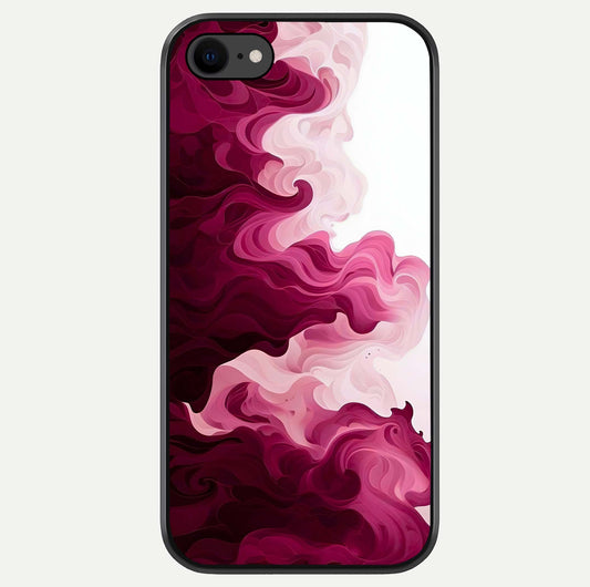 Crimson Wave Flow Glass Case For iPhone 8 by Custom World