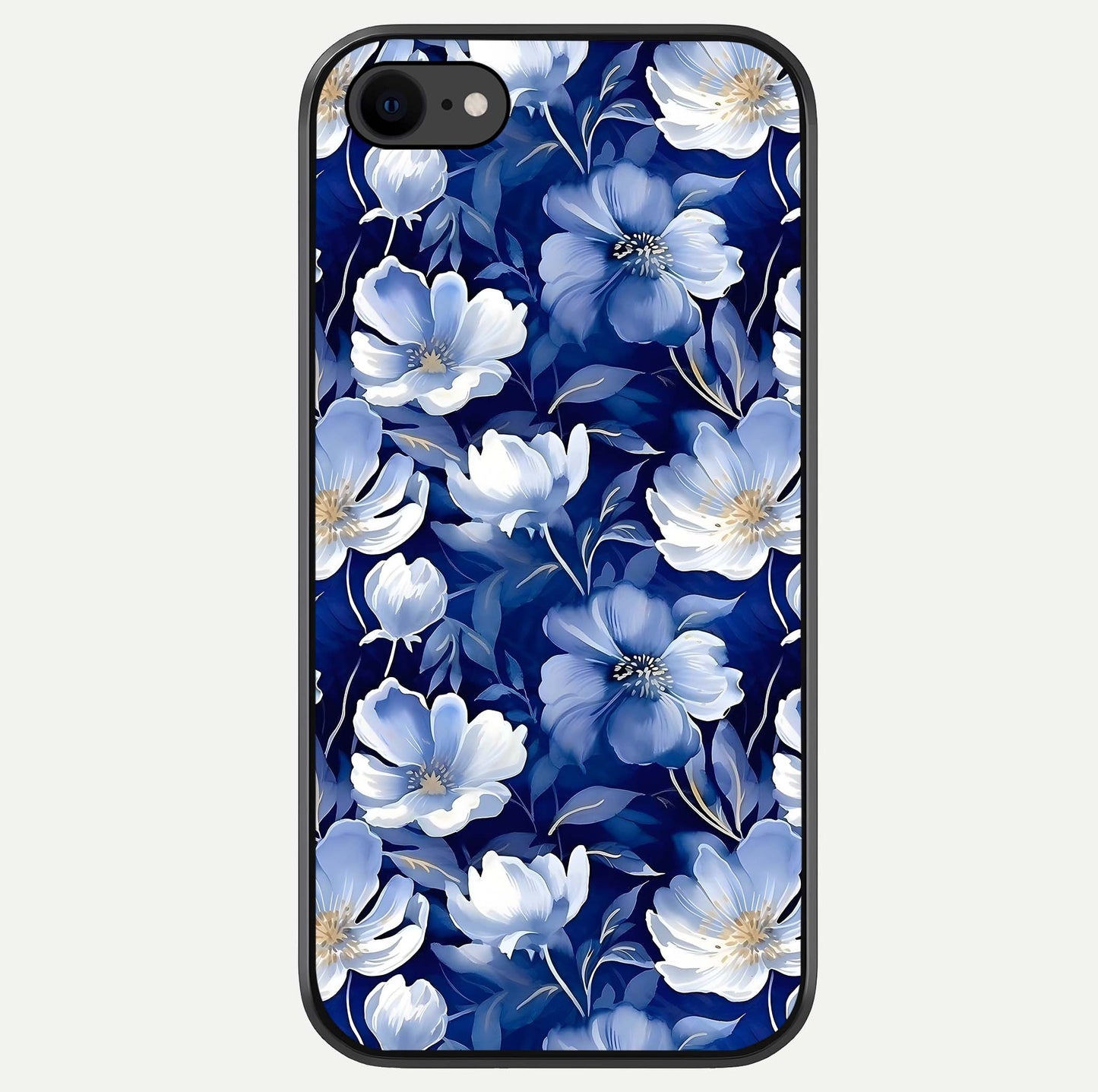 Cute Floral Patterns Glass Case For iPhone 8 by Custom World