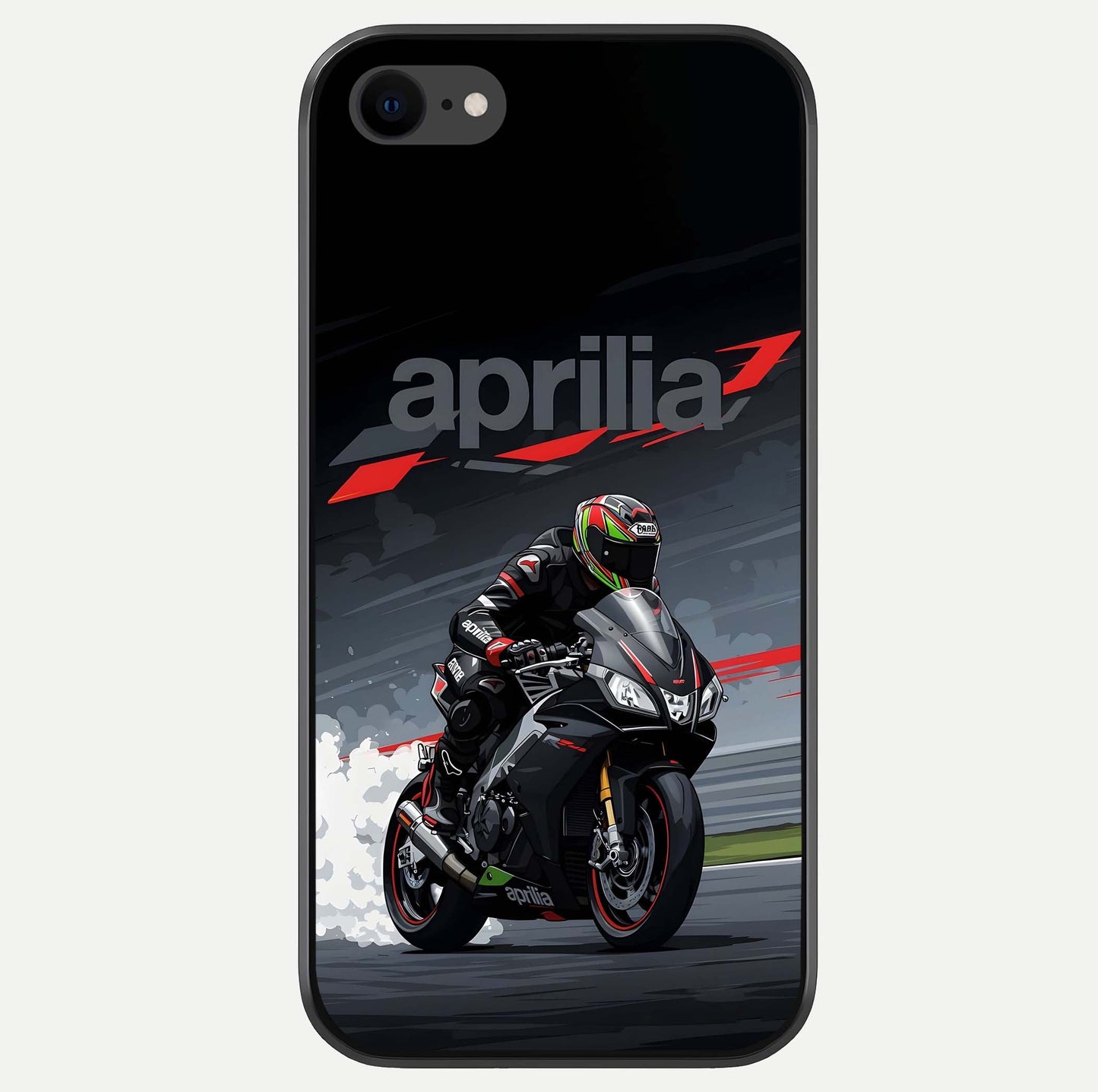 Dark Aprilla Glass Case For iPhone 8 by Custom World