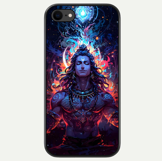 Divine Fire Shiv Glass Case For iPhone 8 by Custom World