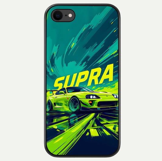 Electric Supra Thunder Glass Case For iPhone 8 by Custom World