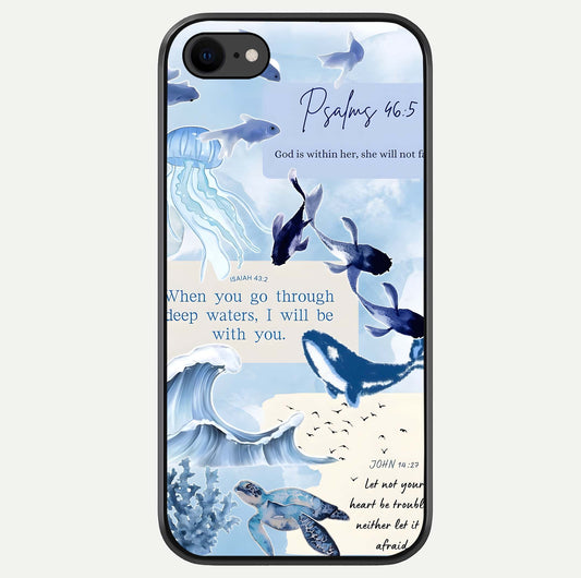 Faithful Ocean Promise Glass Case For iPhone 8 by Custom World