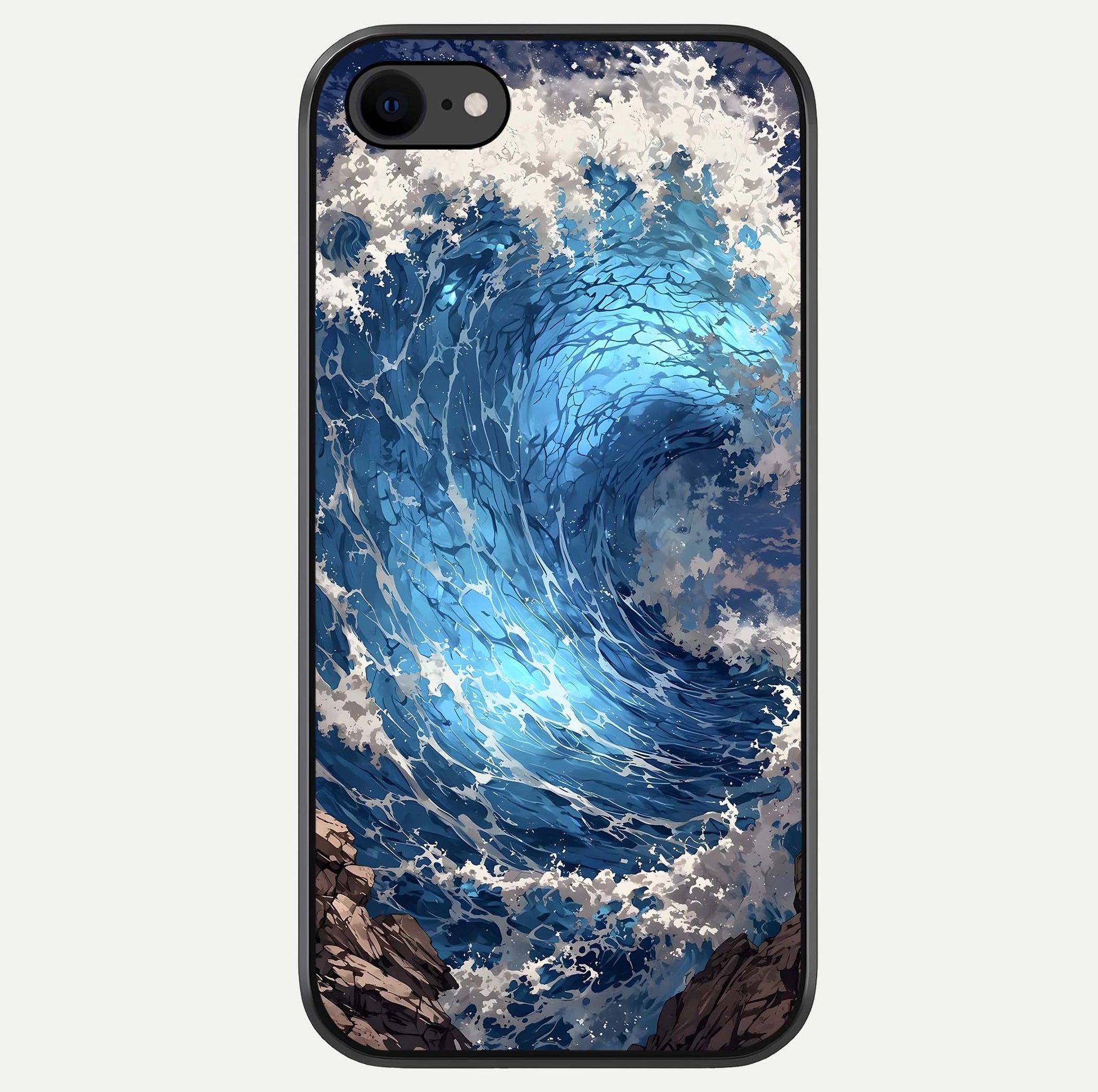 Giant Ocean Wave Glass Case For iPhone 8 by Custom World