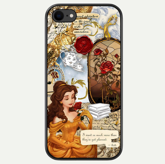 Golden Dream Belle Glass Case For iPhone 8 by Custom World