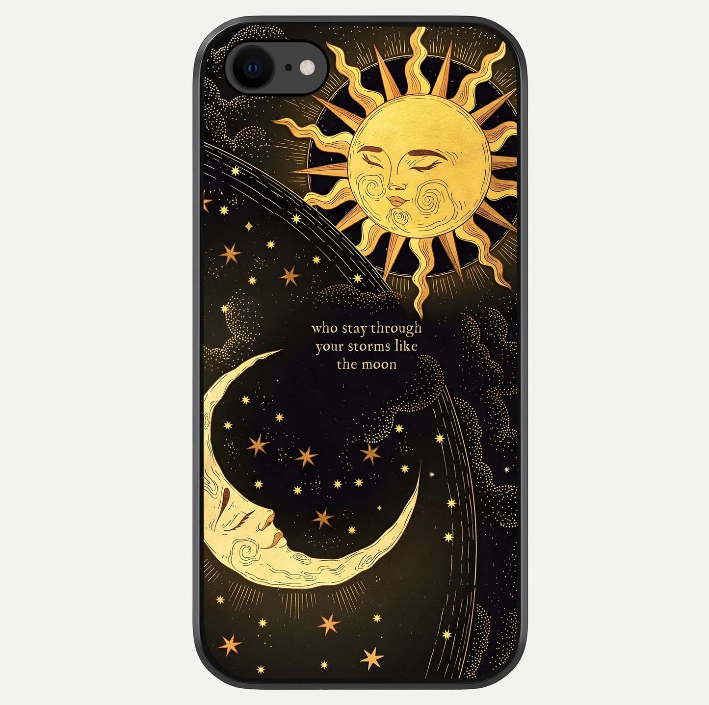 Golden Lunar Love Glass Case For iPhone 8 by Custom World