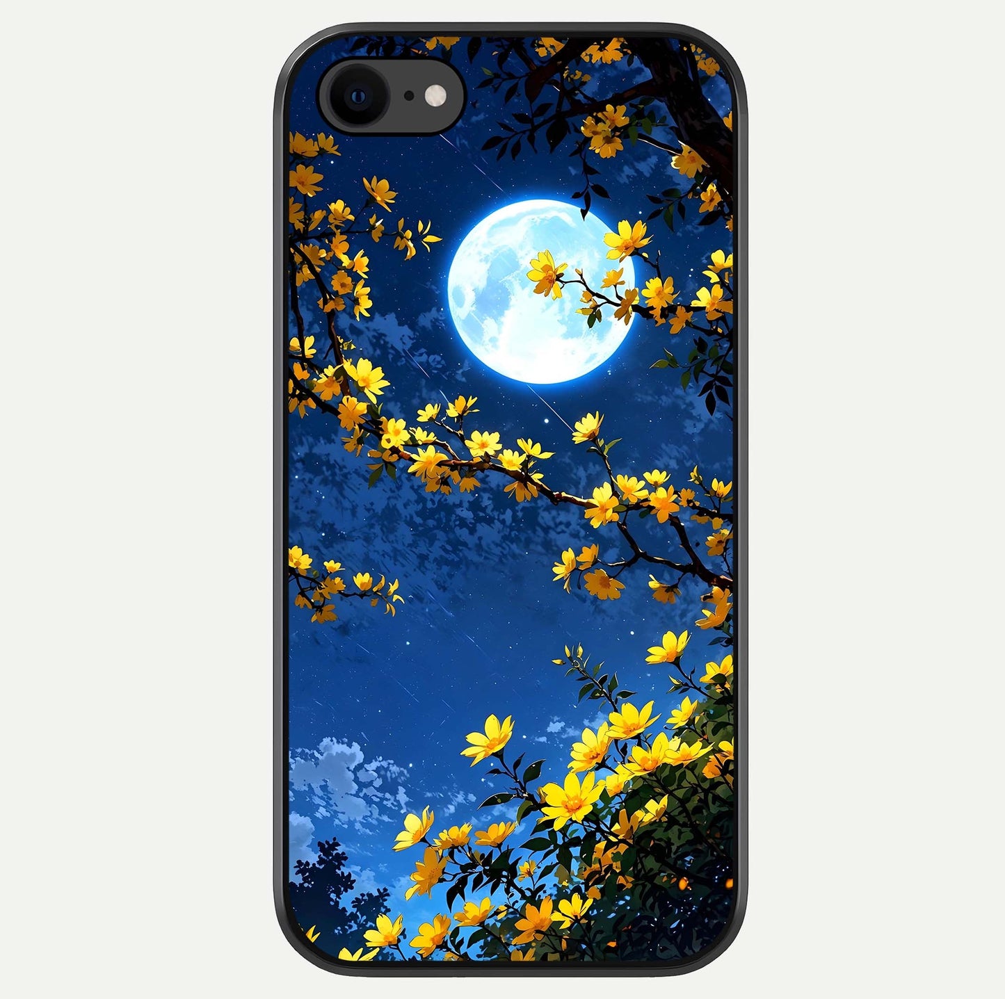 Golden Night Glow Glass Case For iPhone 8 by Custom World