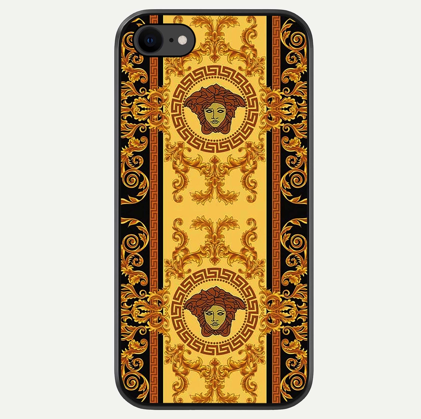 Golden Royal Heritage Glass Case For iPhone 8 by Custom World