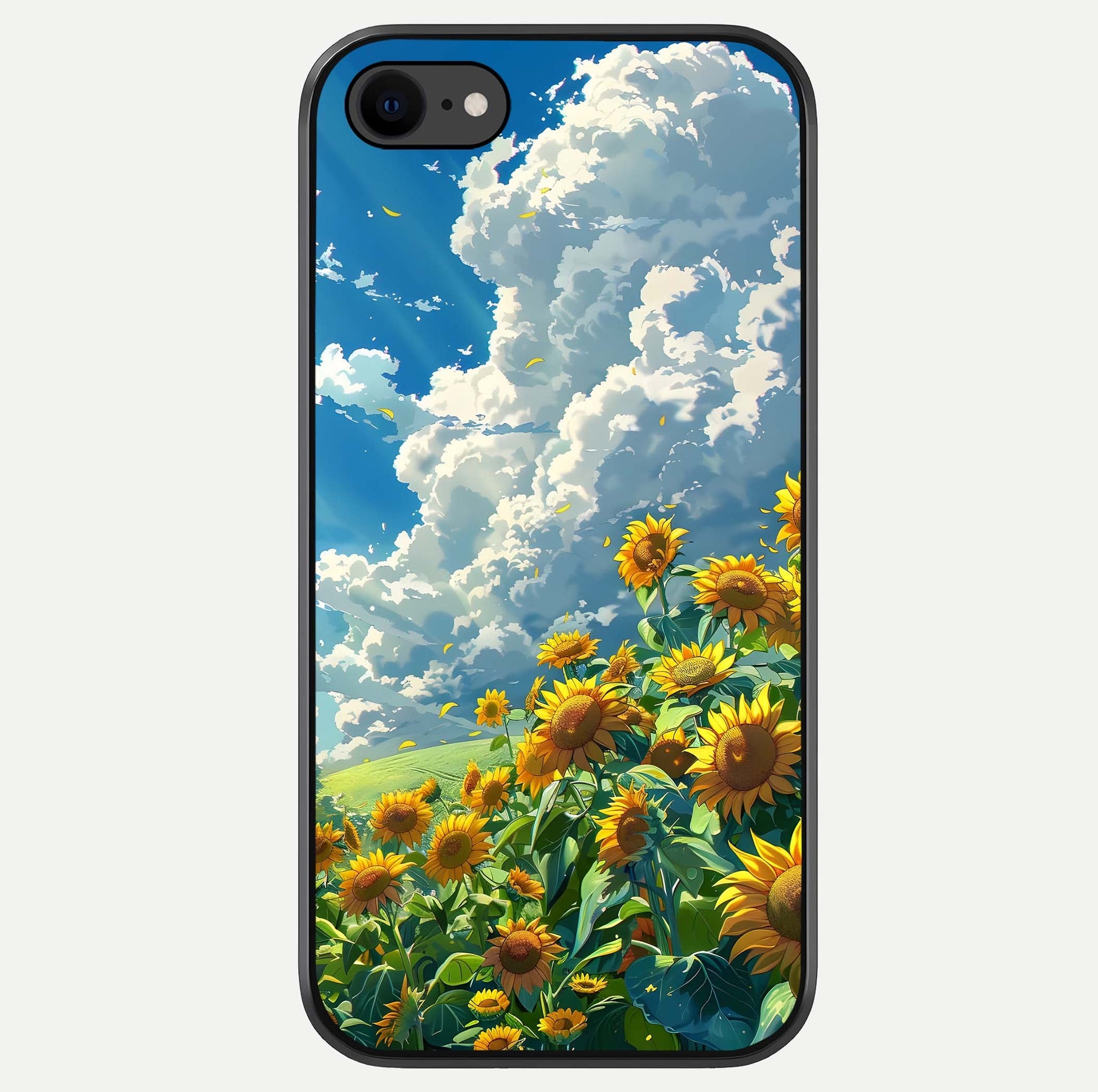 Golden Sun Glory Glass Case For iPhone 8 by Custom World