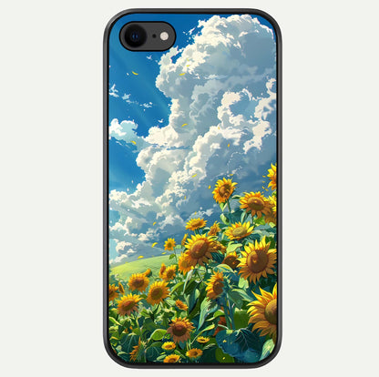 Golden Sun Glory Glass Case For iPhone 8 by Custom World