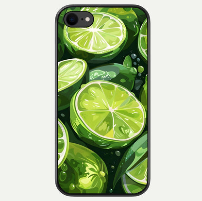 Green Lemon Glass Case For iPhone 8 by Custom World