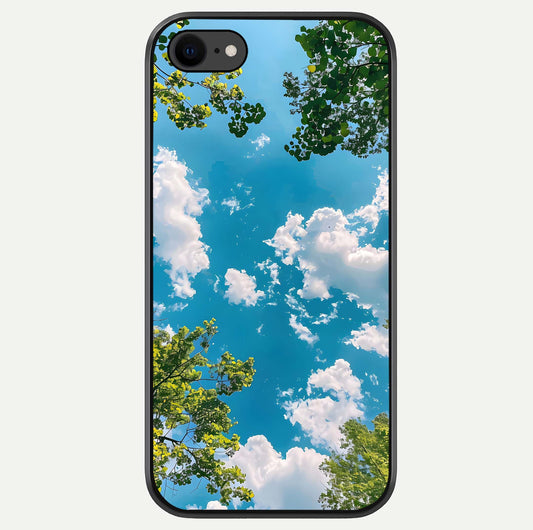 Greenery Sky Glass Case For iPhone 8 by Custom World