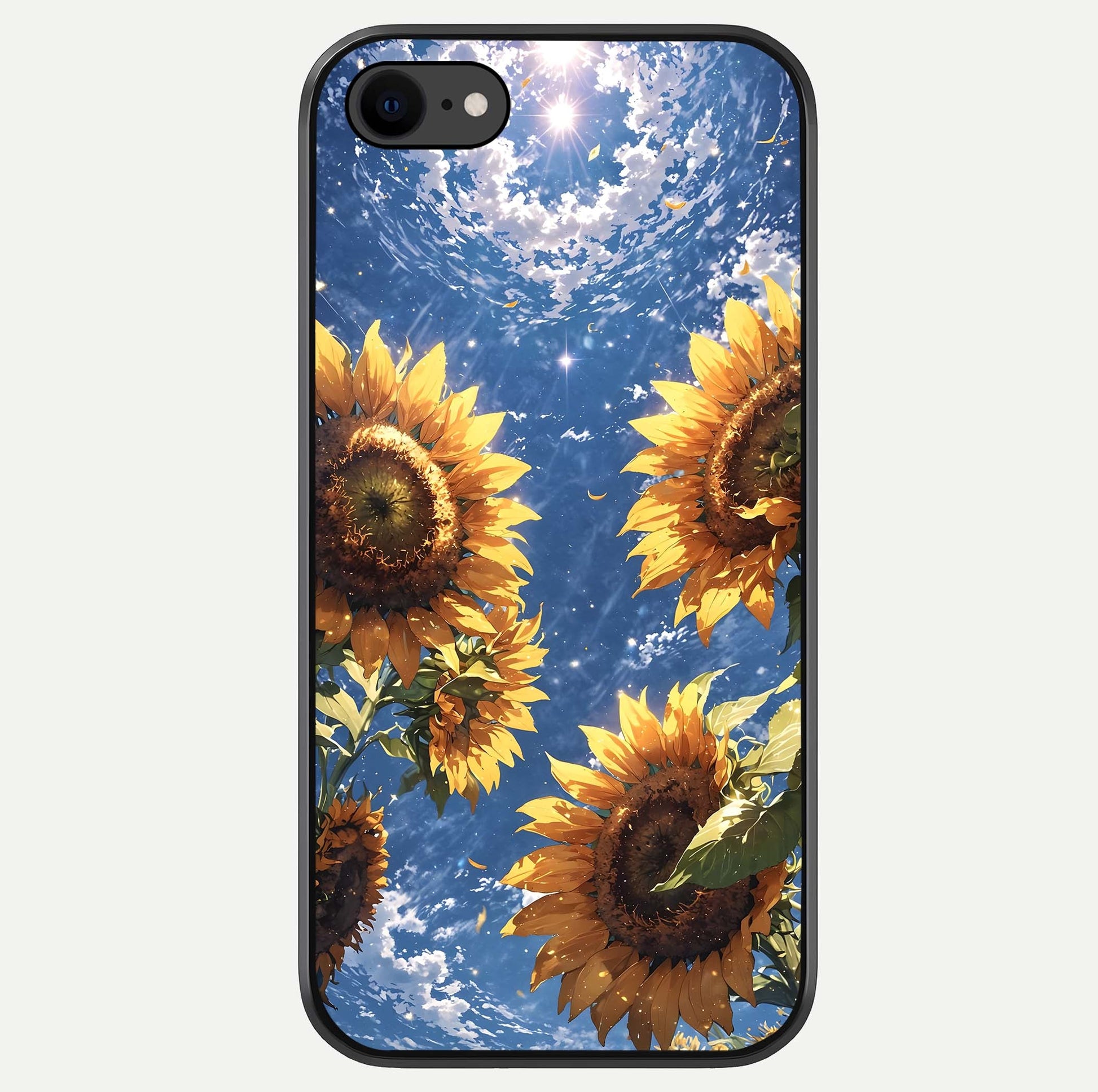 Heavenly Sunflower Rise Glass Case For iPhone 8 by Custom World